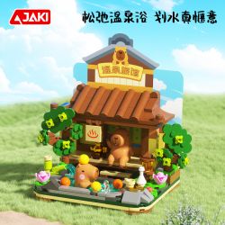 JAKI GK001 SPA THƯ GIÃN KAPIBARA bộ đồ chơi xếp lắp ráp ghép mô hình CAPYBARA
