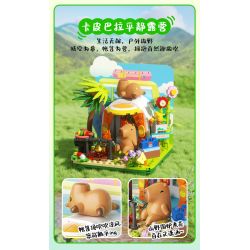 JAKI GK002 CAPIBARA NẰM NGHỈ BẰNG PHẲNG bộ đồ chơi xếp lắp ráp ghép mô hình CAPYBARA