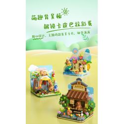 JAKI GK002 CAPIBARA NẰM NGHỈ BẰNG PHẲNG bộ đồ chơi xếp lắp ráp ghép mô hình CAPYBARA