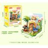 JAKI GK003 CẮM TRẠI BÌNH TĨNH Ở CAPIBALA bộ đồ chơi xếp lắp ráp ghép mô hình CAPYBARA