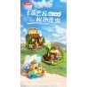 JAKI GK003 CẮM TRẠI BÌNH TĨNH Ở CAPIBALA bộ đồ chơi xếp lắp ráp ghép mô hình CAPYBARA