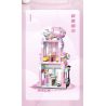 BALODY 21200 NGÔI NHÀ KẸO CẦU VỒNG bộ đồ chơi xếp lắp ráp ghép mô hình CANDY SHOP 498 khối