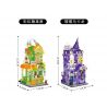 BALODY 21200 NGÔI NHÀ KẸO CẦU VỒNG bộ đồ chơi xếp lắp ráp ghép mô hình CANDY SHOP 498 khối