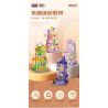 BALODY 21201 MACARON SAKURA bộ đồ chơi xếp lắp ráp ghép mô hình MACARONS SHOP 475 khối