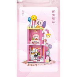 BALODY 21201 MACARON SAKURA bộ đồ chơi xếp lắp ráp ghép mô hình MACARONS SHOP 475 khối
