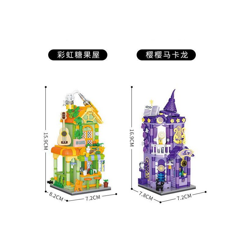 BALODY 21203 TAROT NGÔI SAO QUYẾN RŨ bộ đồ chơi xếp lắp ráp ghép mô hình TAROT HOUSE 472 khối