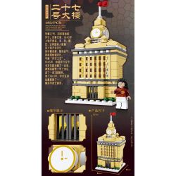 Kazi KY98735 98735 VÙNG ĐẤT HOA 6 LOẠI TÒA NHÀ THƯƠNG MẠI HULIAN KHÁCH SẠN GOLDEN EIGHT IMMORTALS HÒA BÌNH HONGLU SỐ 27 VƯỜN ZHIZHEN bộ đồ chơi xếp lắp ráp ghép mô hình Movie & Game Phim Và Trò Chơi 1015 khối