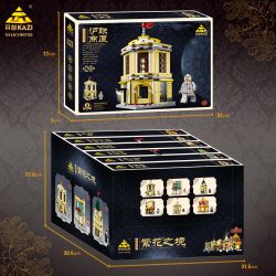 Kazi KY98735 98735 VÙNG ĐẤT HOA 6 LOẠI TÒA NHÀ THƯƠNG MẠI HULIAN KHÁCH SẠN GOLDEN EIGHT IMMORTALS HÒA BÌNH HONGLU SỐ 27 VƯỜN ZHIZHEN bộ đồ chơi xếp lắp ráp ghép mô hình Movie & Game Phim Và Trò Chơi 1015 khối
