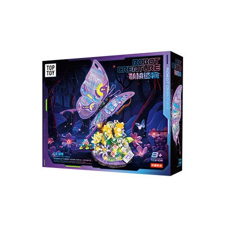 TOP TOY TC2106 2106 SÁNG TẠO CƠ KHÍ TRENDY PLAYER 3.0 CON BƯỚM BÍ ẨN ĐẦY MÀU SẮC bộ đồ chơi xếp lắp ráp ghép mô hình 830 khối