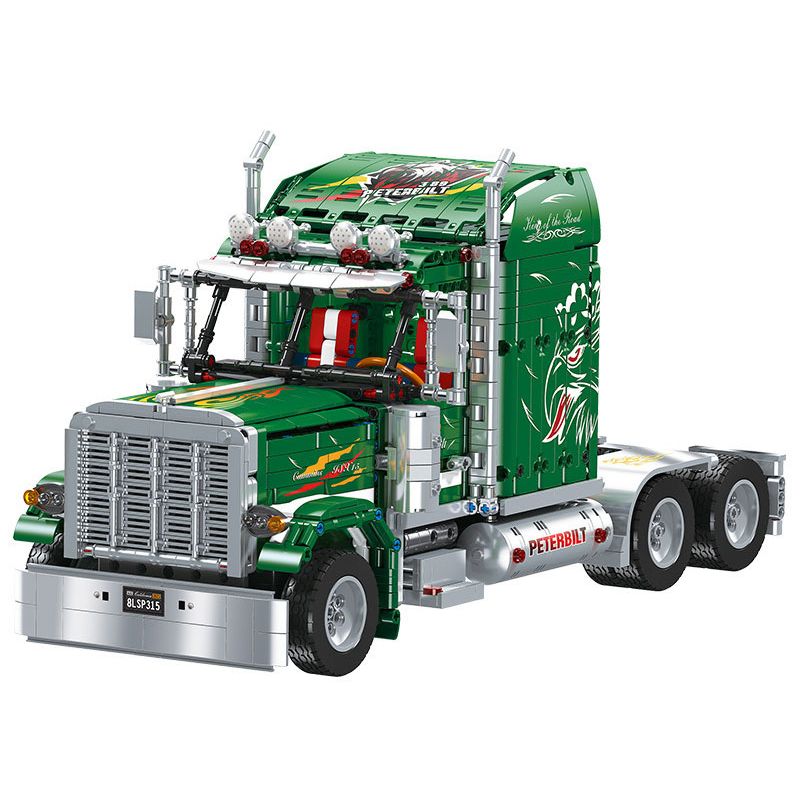 JIESTAR JJ9069 9069 non Lego ĐẦU XE TẢI PETERBILT 389 bộ đồ chơi xếp lắp ráp ghép mô hình Technic Kỹ Thuật Công Nghệ Cao Mô Hình Phương Tiện 2105 khối