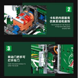 JIESTAR JJ9069 9069 ĐẦU XE TẢI PETERBILT 389 bộ đồ chơi xếp lắp ráp ghép mô hình Technic Kỹ Thuật Công Nghệ Cao Mô Hình Phương Tiện 2105 khối