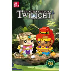 JIESTAR JJ9063 9063 TRUYỀN THUYẾT VỀ ZELDA VÀ URBOSA bộ đồ chơi xếp lắp ráp ghép mô hình Brickheadz ZELDA & URPOZA Nhân Vật Đầu To 455 khối