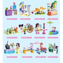 JIESTAR 59070 CÔ GÁI THÀNH THỊ 12 PHONG CÁCH bộ đồ chơi xếp lắp ráp ghép mô hình Girl DREAM TOWN Con Gái 411 khối