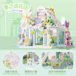 ZHEGAO DS1026 1026 CỬA HÀNG TNHH XIYUE MOMENT HOA NGÔN NGỮ MÙA XUÂN bộ đồ chơi xếp lắp ráp ghép mô hình SPRING LANGUAGE FLOWER