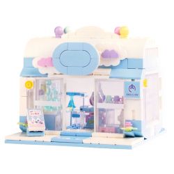 ZHEGAO DS1027 1027 CỬA HÀNG TNHH XIYUE MOMENT Ý TƯỞNG GIẶT ỦI XIA YUNDUO bộ đồ chơi xếp lắp ráp ghép mô hình LAUNDRY CONCEPT