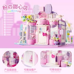 ZHEGAO DS1028 1028 CỬA HÀNG TNHH XIYUE MOMENT ĐỒ LÓT TREASURE PINK SWEETHEART bộ đồ chơi xếp lắp ráp ghép mô hình TREASURE UNDERWEAR