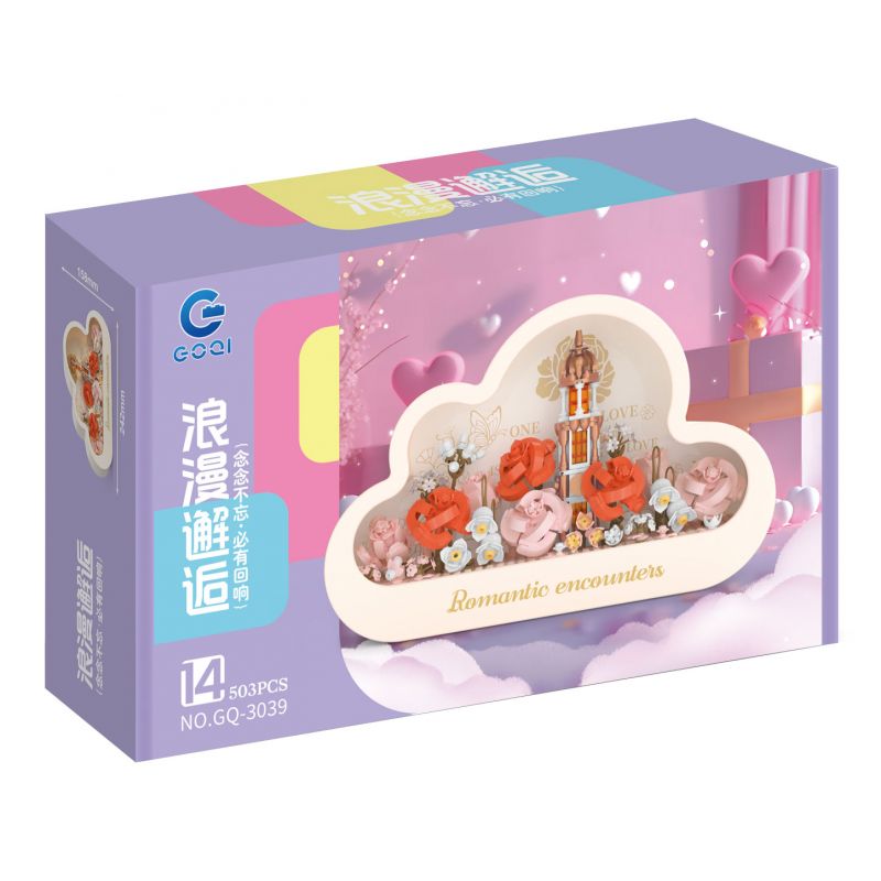 GOQI GQ-3039 3039 GQ3039 ĐÈN GƯƠNG ĐÁM MÂY GQ CUỘC GẶP GỠ LÃNG MẠN bộ đồ chơi xếp lắp ráp ghép mô hình ROMANTIC ENCOUNTERS 503 khối