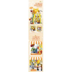 DOUBLE HEIGHT 60523 BURGER MEOW DỄ THƯƠNG bộ đồ chơi xếp lắp ráp ghép mô hình CUTE PET SERIES 857 khối