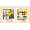 DOUBLE HEIGHT 60523 BURGER MEOW DỄ THƯƠNG bộ đồ chơi xếp lắp ráp ghép mô hình CUTE PET SERIES 857 khối