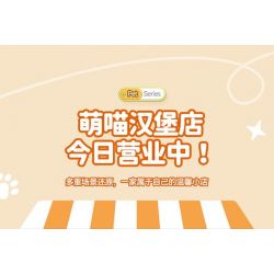 DOUBLE HEIGHT 60523 BURGER MEOW DỄ THƯƠNG bộ đồ chơi xếp lắp ráp ghép mô hình CUTE PET SERIES 857 khối