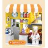 DOUBLE HEIGHT 60523 BURGER MEOW DỄ THƯƠNG bộ đồ chơi xếp lắp ráp ghép mô hình CUTE PET SERIES 857 khối