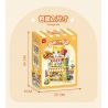 DOUBLE HEIGHT 60523 BURGER MEOW DỄ THƯƠNG bộ đồ chơi xếp lắp ráp ghép mô hình CUTE PET SERIES 857 khối