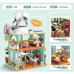 DOUBLE HEIGHT 60524 QUÁN CÀ PHÊ VƯƠNG bộ đồ chơi xếp lắp ráp ghép mô hình CUTE PET SERIES 972 khối