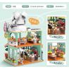 DOUBLE HEIGHT 60524 QUÁN CÀ PHÊ VƯƠNG bộ đồ chơi xếp lắp ráp ghép mô hình CUTE PET SERIES 972 khối