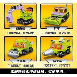 MINGDI LEIBAO K0973 0973 CƠ KHÍ KỸ THUẬT bộ đồ chơi xếp lắp ráp ghép mô hình Military Army ENGINEERING MECHA Quân Sự Bộ Đội 699 khối