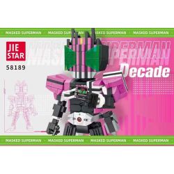JIESTAR 58189 CHIẾN TRANH GIỮA CÁC VÌ SAO KỴ BINH HOÀNG GIA bộ đồ chơi xếp lắp ráp ghép mô hình Movie & Game MASKED SUPERMAN DECADE Phim Và Trò Chơi 417 khối