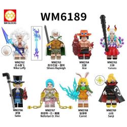 WM 6189 2762 2763 2764 2765 2766 2767 2768 2769 NHÂN VẬT NHỎ ONE PIECE 8 LOẠI bộ đồ chơi xếp lắp ráp ghép mô hình Movie & Game Phim Và Trò Chơi