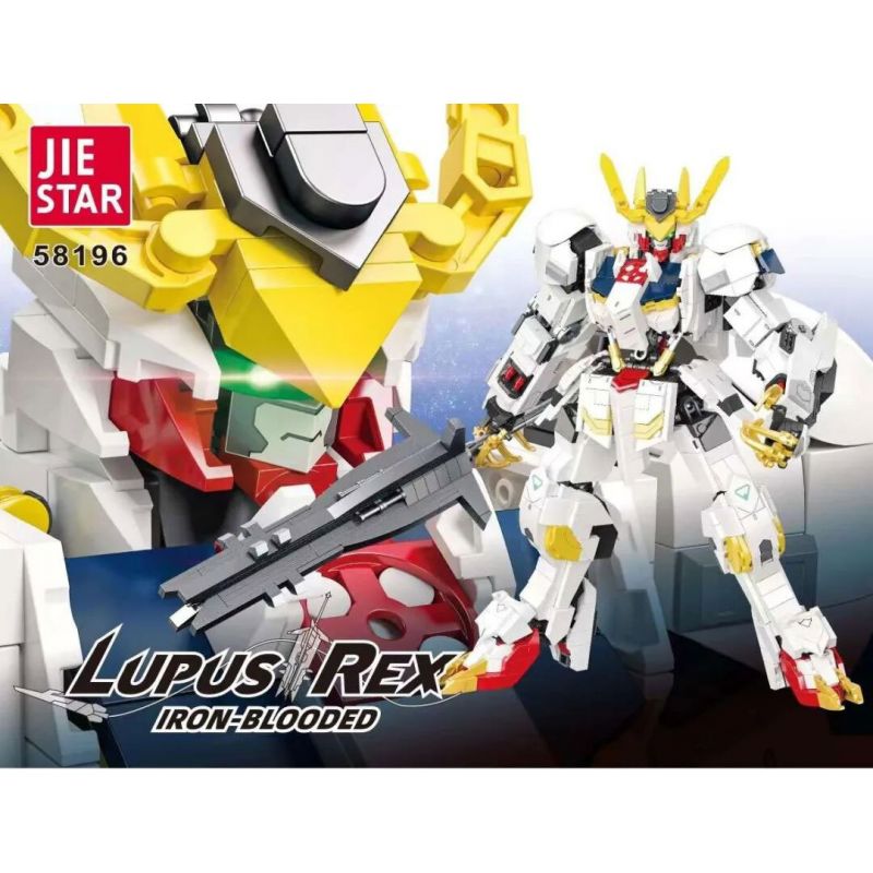 JIESTAR 58196 CHIẾN TRANH GIỮA CÁC VÌ SAO HOÀNG ĐẾ SIRIUS bộ đồ chơi xếp lắp ráp ghép mô hình Movie & Game LUPUS REX IRON-BLOODED Phim Và Trò Chơi 1593 khối