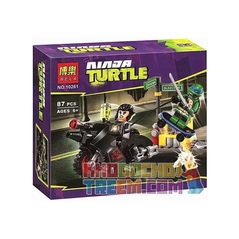NOT Lego KARAI BIKE ESCAPE 79118 Bela 10261 Lari 10261 xếp lắp ráp ghép mô hình TRỐN KHỎI PHÒNG THÍ NGHIỆM HÌNH ẢNH CHIẾC XE ĐẠP CAY Teenage Mutant Ninja Turtles Ninja Rùa 88 khối