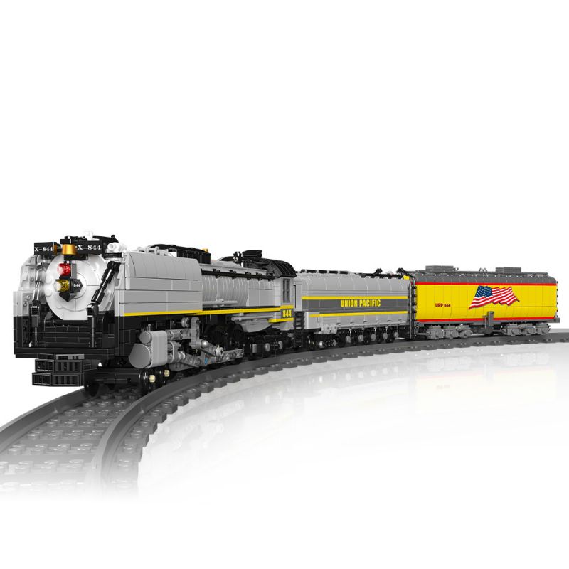 MouldKing 12031 Mould King 12031 non Lego ĐẦU MÁY HƠI NƯỚC UNION PACIFIC UP844 bộ đồ chơi xếp lắp ráp ghép mô hình City UNION PACIFIC 844 STEAM LOCOMOTIVE Thành Phố 3357 khối