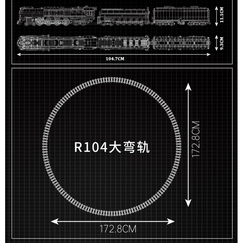 MouldKing 12031 Mould King 12031 ĐẦU MÁY HƠI NƯỚC UNION PACIFIC UP844 bộ đồ chơi xếp lắp ráp ghép mô hình City UNION PACIFIC 844 STEAM LOCOMOTIVE Thành Phố 3357 khối MouldKing 12031 Mould King 12031 ĐẦU MÁY HƠI NƯỚC UNION PACIFIC UP844 bộ đồ chơi xếp lắp ráp ghép mô hình City UNION PACIFIC 844 STEAM LOCOMOTIVE Thành Phố 3357 khối