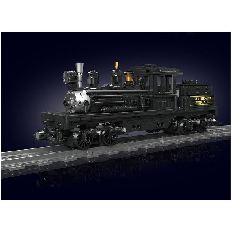 JMBRICKLAYER 51113 MouldKing 12032 Mould King 12032 ĐẦU MÁY HƠI NƯỚC SHAY bộ đồ chơi xếp lắp ráp ghép mô hình City SHAY-TYPE STEAM LOCOMOTIVE Thành Phố 880 khối