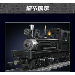 JMBRICKLAYER 51113 MouldKing 12032 Mould King 12032 ĐẦU MÁY HƠI NƯỚC SHAY bộ đồ chơi xếp lắp ráp ghép mô hình City SHAY-TYPE STEAM LOCOMOTIVE Thành Phố 880 khối