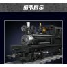 JMBRICKLAYER 51113 MouldKing 12032 Mould King 12032 ĐẦU MÁY HƠI NƯỚC SHAY bộ đồ chơi xếp lắp ráp ghép mô hình City SHAY-TYPE STEAM LOCOMOTIVE Thành Phố 880 khối