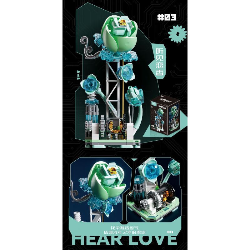 JMBRICKLAYER 20145 FUNIFY W9200 9200 HOA BIẾN 6 LOẠI BÊN KIA VẦNG TRĂNG TRÒN NGƯỜI TÌNH KHẾ ƯỚC NGHE HƯƠNG YÊU MƠ MỘNG NỞ RỘ LỜI MỞ ĐẦU TUỔI TRẺ SƯƠNG MÙ LẶNG LẼ bộ đồ chơi xếp lắp ráp ghép mô hình Arts & Crafts VARIABLE BLOSSOM