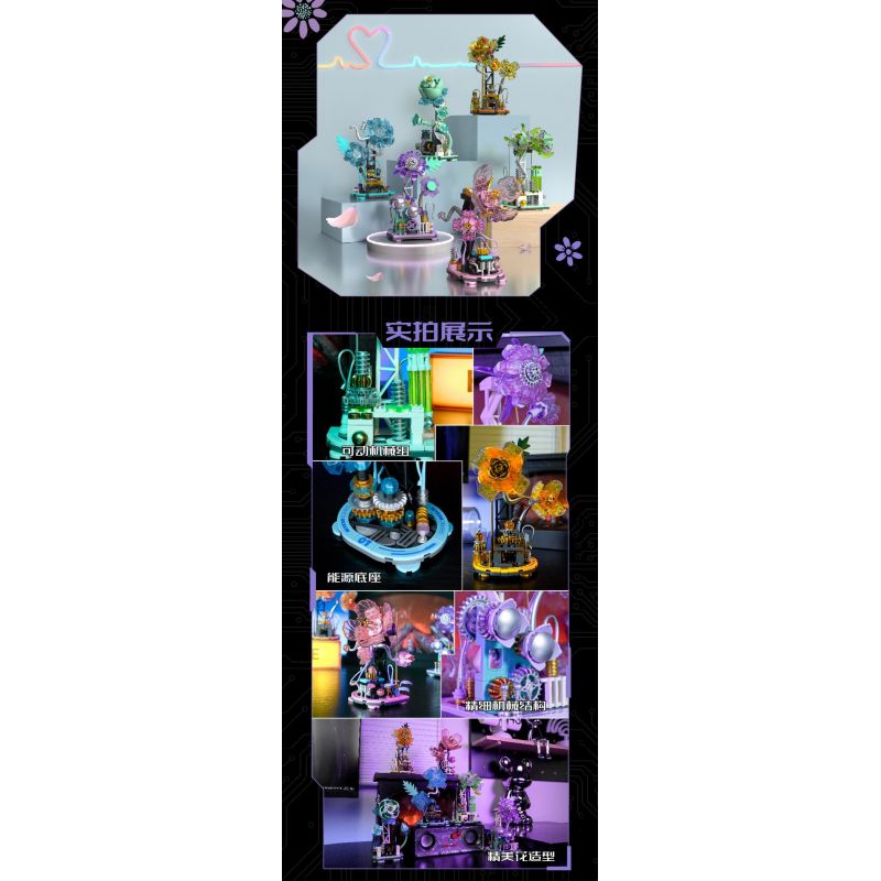 JMBRICKLAYER 20145 FUNIFY W9200 9200 HOA BIẾN 6 LOẠI BÊN KIA VẦNG TRĂNG TRÒN NGƯỜI TÌNH KHẾ ƯỚC NGHE HƯƠNG YÊU MƠ MỘNG NỞ RỘ LỜI MỞ ĐẦU TUỔI TRẺ SƯƠNG MÙ LẶNG LẼ bộ đồ chơi xếp lắp ráp ghép mô hình Arts & Crafts VARIABLE BLOSSOM