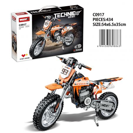 WOMA C0917 0917 XE MÔ TÔ bộ đồ chơi xếp lắp ráp ghép mô hình Technic Kỹ Thuật Công Nghệ Cao Mô Hình Phương Tiện 434 khối