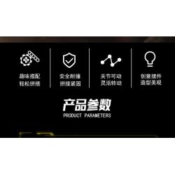 WANGAO 288029 QUỐC CHAO MECHA THẦN CHIẾN TRANH LU BU VÔ SONG TRÊN THẾ GIỚI bộ đồ chơi xếp lắp ráp ghép mô hình