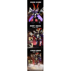 WANGAO 288029 QUỐC CHAO MECHA THẦN CHIẾN TRANH LU BU VÔ SONG TRÊN THẾ GIỚI bộ đồ chơi xếp lắp ráp ghép mô hình