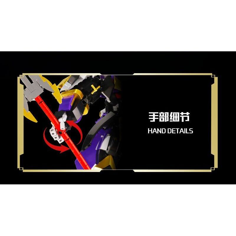 WANGAO 288029 QUỐC CHAO MECHA THẦN CHIẾN TRANH LU BU VÔ SONG TRÊN THẾ GIỚI bộ đồ chơi xếp lắp ráp ghép mô hình