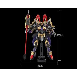 WANGAO 288029 QUỐC CHAO MECHA THẦN CHIẾN TRANH LU BU VÔ SONG TRÊN THẾ GIỚI bộ đồ chơi xếp lắp ráp ghép mô hình