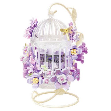 GEKKOSHA 804425 GIẤC MƠ LỒNG HOA CHUNYU·SAO bộ đồ chơi xếp lắp ráp ghép mô hình Arts & Crafts BREATH OF FLOWERS 676 khối