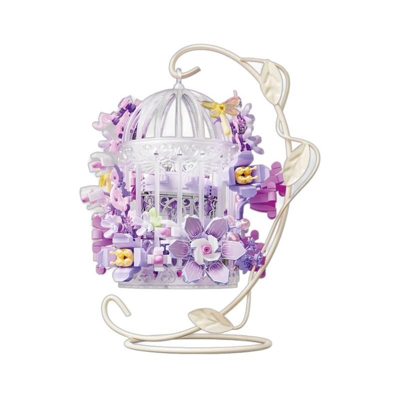 GEKKOSHA 804425 GIẤC MƠ LỒNG HOA CHUNYU·SAO bộ đồ chơi xếp lắp ráp ghép mô hình Arts & Crafts BREATH OF FLOWERS 676 khối