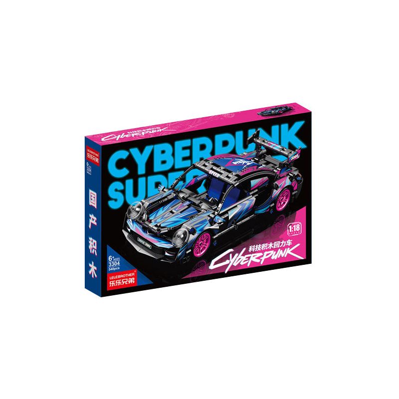 LELE BROTHER 3303 9055-3 3304 9055-4 XE KÉO LÙI PORSCHE 1:18 tỷ lệ 1:18 bộ đồ chơi xếp lắp ráp ghép mô hình Technic Kỹ Thuật Công Nghệ Cao Mô Hình Phương Tiện 540 khối