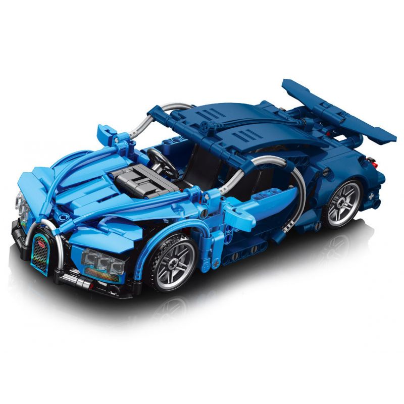 LELE BROTHER 9055-6 3305 9055-5 3306 BUGATTI PULLBACK 1:18 tỷ lệ 1:18 bộ đồ chơi xếp lắp ráp ghép mô hình Technic Kỹ Thuật Công Nghệ Cao Mô Hình Phương Tiện 473 khối