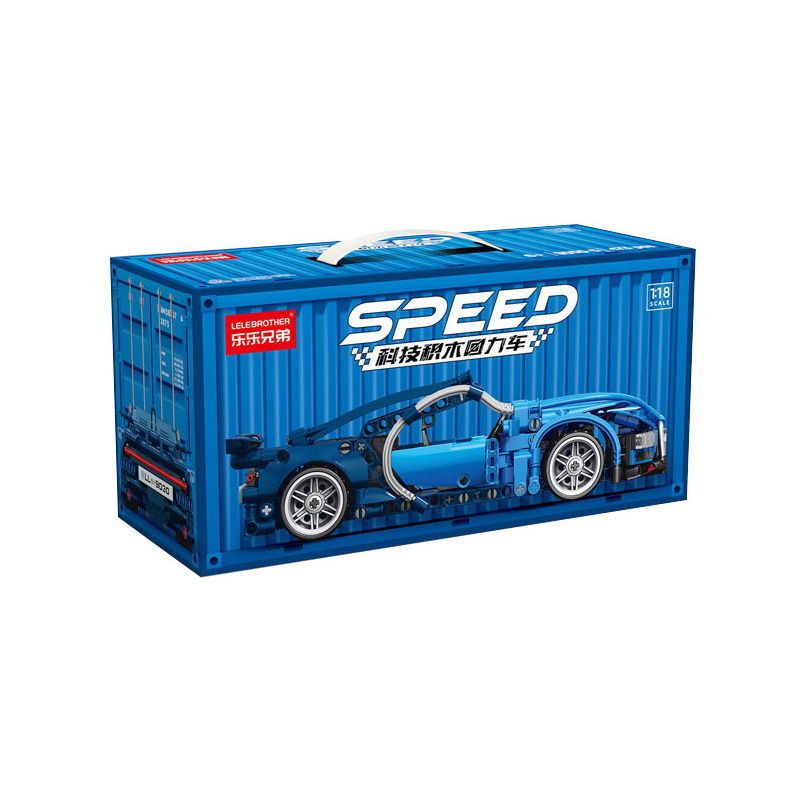 LELE BROTHER 9055-6 3305 9055-5 3306 BUGATTI PULLBACK 1:18 tỷ lệ 1:18 bộ đồ chơi xếp lắp ráp ghép mô hình Technic Kỹ Thuật Công Nghệ Cao Mô Hình Phương Tiện 473 khối